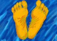 Diabetes und Füße.