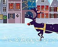 Rudolph, das Rentier mit der roten Nase