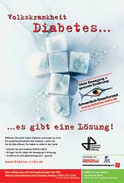 Foto vom Plakat der Aktion zur Diabetes-Prävention