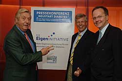 Von links nach rechts: Karl Moik, Reinhart Hoffmann und Professor Stephan Martin.