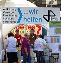 Stand auf dem DiabetesMARKT der DDS