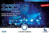 Plakat zum 'changing diabetes concert'