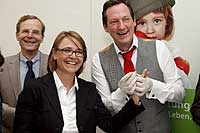 Dr. Dietrich Garlichs, Annette Widmann-Mauz und Dr. Eckart von Hirschhausen