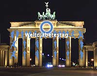 Brandenburger Tor zum Weltdiabetestag