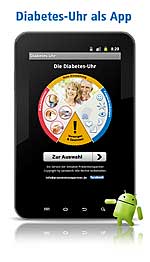 Diabetes-Uhr als App