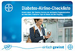 Die Diabetes-Airline-Checkliste von Bayer