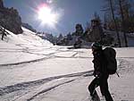 Sonne in den Bergen ermöglicht dem Körper Vitamin-D-Produktion auch im Winter