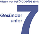 Logo 'Wissen was bei Diabetes zählt: Gesünder unter 7'