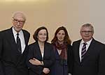 Dr. Günter Wille, Dr. Henrike Sell, Prof. Dr. Tal Dagan und Prof. Dr. Dirk Looschelders