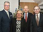 (v.l.n.r.): Prof. Dr. Andreas Meyer-Falcke, Svenja Schulze, Prof. Dr. Jean Krutmann und Prof. Dr. Michael Roden