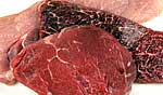 Fleisch von Rind, Schwein und Lamm