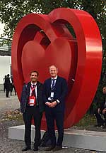 Prof. Dr. Volkmar Falk (rechts) und Prof. Miguel Sousa-Uva aus Portugal, Vorsitzender der EACTS-Arbeitsgruppe für die Leitlinien