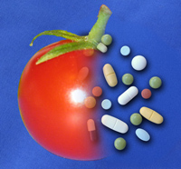 Pillen statt Tomaten.