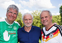 Dr. Jens Kröger, Rudi Völler und Fritz Güntzler (CDU).