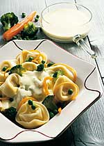 Tortelloni mit frischem Gemüse