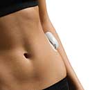 Insulin-Patch-Pumpe mylife OmniPod am K&ouml;rper
